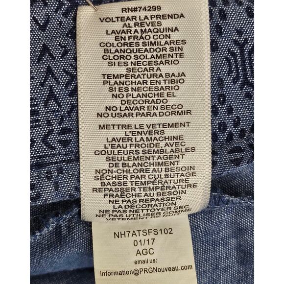 LUCKY BRAND BLUE TODDLER BUTTON-UP SHORT SLEEVE SHIRT – SIZE 18 MONTHS - Picture 6 of 6